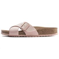 Birkenstock Fabric Cross Strap Single Buckle Flat Fashion Sandals Women sandals Pink 1021546 38