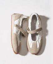 [Stoe] Heidi Mary Jane Sneakers, White STSH261-SN1375 37(230-235)