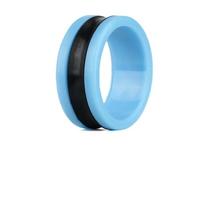 Anti-slip Fishing Line Puller Knotting Device Hand Protection Plastic Fishing Reel Tighten Tool Portable Fast Pull Line Ring mėlyna
