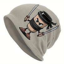 BIIHUDU Cappuccino Assassino Skullies Beanie  Assassin Coffee Bean Graphic Novelty Hat Stretchy Knit Skull Cap for Men  Women One Size