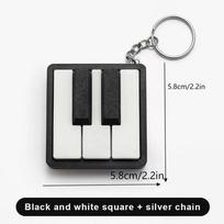 Mini Piano Keyboard Fidget Clicker Toy Satisfying Press Feeling Portable Keychain For Adults Office Stress Relief