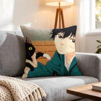 Anime Ao Haru Ride Cushion Cover 1Pcs Decorative Covers Soft Cushion Case For Sofa Couch Decor 40X40 45X45 Pillowcases Peach skin 18*18(CM)-1Pcs