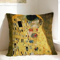 Gustav Klimt Art Pillow Cover  Comfy Cushion Cover Kawaii Pillow Case For Chair Sofa Home Decor 40x40cm black