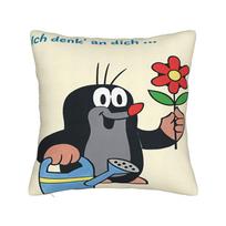 The Little Mole Krtek Pillow Cover  Soft Cushion Cover Retro Trendy Pillow Case For Chair Sofa Home Decor 40x40cm