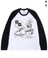 Graver [Unisex] Doll Parts Raglan Long Sleeve T-Shirt_2 Colors Black/L