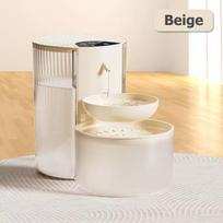 Large Capacity Pet Intelligent Water Dispenser Clean And Dirty Separation Dumping Type Automatic Water Dispenser For Cats (Beige,S&3L) smėlis