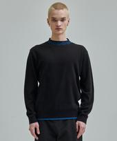 Zensai Z-Jacquard High-Neck Pullover Black Free
