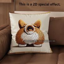 2D Corgi Butt Patterns: Fun And Cute Pillow Covers Pattern Cushion Cover Suitable For Sofa Bedroom Car Pillow Cover 40x40cm