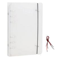 Compacts Clear Rings Binder Cover for Handheld Use Features Flexible Binding and Removable Pages Ideal for Travel Use