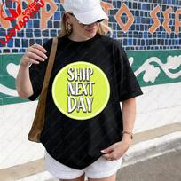 Ship Next Day Neon Circle Tshirt Retro Neon Circle Print Small Business Owner Humor Casual Tee Unisex Unisex Unisex Summer Cotton T S