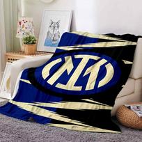 Inter Milan Emblem Blankets Flannel Printed Breathable Warm Throw Blanket for Home Office Bedspreads 0708a97 75cmx90cm