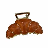 Shark Clip Croissant  Hair Grab Hair Clip Metal Shark Clip Cute Cute Bread Hair Claw  Girls kava