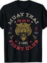Muay Thai Fight Club The Art Of 8 Limbs Design T Shir Unisex Cotton Tee Unisex Summer Oversized Novelty Harajuku Streetwear Casual S