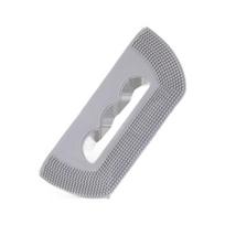 New Luxury Safe TPR-Made Pet Hair Remover Soft-Silicone Collapsible Multi-Functional Self-Cleaning Portable Hair Brush for Home (Gray,13*5.6cm) pilka spalva