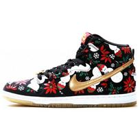 Nike Sb Dunk High Concepts Ugly Christmas Sweater Black 635525-006 41 juoda
