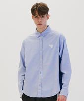 Golla Color Block Oxford Shirts [Blue] Blue/S