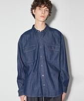 Burkeru Two-Pocket Denim Shirt Raw/Bk Raw_Xl