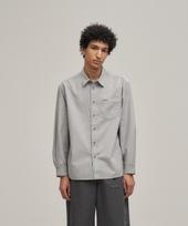 Le Tigre Oxford Overdyed Shirt (Dusty Gray) Dusty Gray/M