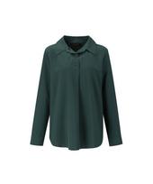 Sup Half-Open Stand Collar Blouse (Oy9Lsc8) Green(66)/055