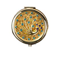 Decorative Portable Mirror Metal Pocket Mirror Luxurious Exquisite Mirror  Women small flower