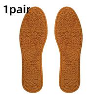 5/1pairs Plush Alpaca Wool Insoles with Heat Pads for Winter Warmth 35 kupranugaris
