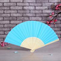 5PCS Paper Portable Travel Hand Fan 8.3in Performance Decorative Hand Fan  Travel Bag Storage Item