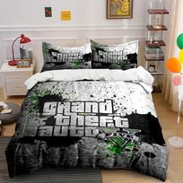 GTA V Themed Bedding Set Bedding Duvet Cover Set Duvet Cover Pillowcases  (1 * Duvet Cover 2 * Pillowcases, without duvet insert) 135x200cm