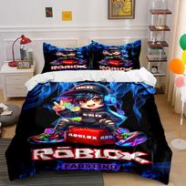 Roblox Gamer Bedding Set  Bedding Duvet Cover Set Duvet Cover Pillowcases  (1 * Duvet Cover 2 * Pillowcases, without duvet insert) 135x200cm