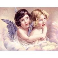 5D Deimantinis paveikslas Angelas Viso apvalios dervos mergaitės deimantinis siuvinėjimas Animacinis paveikslas Mozaika Kalnų krištolas Namų apdaila Full Round 20x30CM