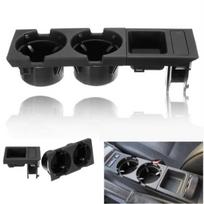 For BMW E46 Black Front Center Console Drink Cup Holder Storing Box 51168217953 black