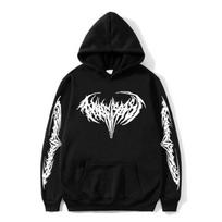 Men Women Hoodie Hip Hop Rapper Playboi Carti Narcissist Graphic Cotton Sweatshirt Print Pullover Clothes Winter Hoody Tops S black