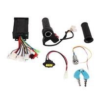 Electric Bike Speed Controller Brushless 36V 48V 350W Aluminum Alloy Electric Bike Motor Controller with Throttle Grip