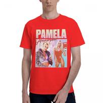 Men T Shirt Pamela Anderson Vintage Gifts Y2K Graphic Crewneck Unisex Clothes T Shirts S
