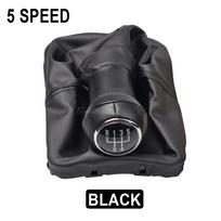 Naujas 5 pavarų perjungimo rankenėlės dangtelis VW Beetle Cabrio 2003-2010 ir Volkswagen VW Beetle 1998-2010 odinei apsaugai 5R-Black