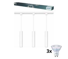 Philips - LED dimeriuojamas pakabinamas šviestuvas su kabeliu, skirtas EASYLINK bėgelio sistemai 3xGU10/6,2W/230V 1m baltas