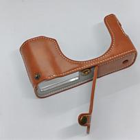 PU Leather Camera Half Case for Fujifilm X100VI Fuji X100VI Base Cover Battery Opening Shell ruda