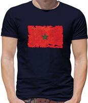 Morocco Flag - Mens T-Shirt - Rabat Moroccan Africa Country Travel Gift 4XL