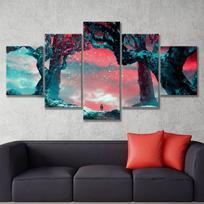 No Framed 5 Panel SEKIRO Shadows Die Twice Video Games HD Wall Art Canvas Posters Pictures Paintings Home Decor for Living Room 20x35 20x45 20x55cm