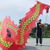 With Faucet 6/8/10m Square Fitness Dragon Dance Red Adult Chinese New Year Dragon Dance Ribbon Stage Performance Props
