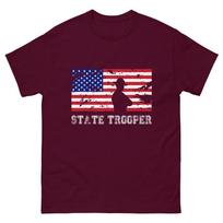State Trooper Usa Flag Tshirt Gift Tshirt S