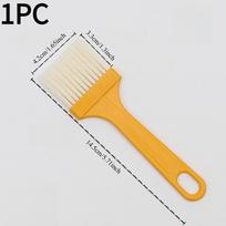 1PC plastic household food kitchen, barbecue sauces, pancakes, oil brush that does not shed lint, heat-resistant food baking soft bristle brush