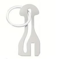 1-4-7 Reusable Stainless Steel Shopping Cart Token, Trolley Token Keychain for Supermarket, Removable Release Key Coin Keyring