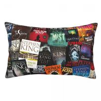Stephen King Book Covers, Horror Bookworm Rectangle Pillowcase Cushion Cover Decorative Bedroom Bed Home Comfort Throw Pillow 60x40cm