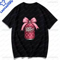 Dr Pepper Funny Saying Shirt For Unisex Bowknot Tshirt Drinks Lover Graphic Short Sleeve Graphic T Shirts Girl Birthday Gifts Tee S