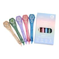 5Pcs Portable Recyclable Correction Tape Beige Concealed For Smooth Writing Ergonomic Comfort School Office Application 1