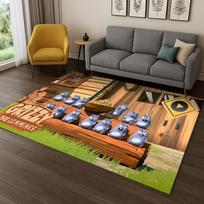 3D Grizzy ir Lemingai Animacinis Kilimas-Kilimėlis Miegamajam Svetainei Sofai Namų Dekoras,vaikų Žaidimų Zonos Kilimėlis Neslystantis Grindų Kilimėlis Dovana 40x60cm