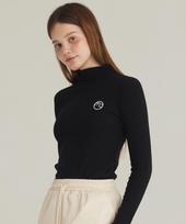 Mackie Half-Neck Layer T-Shirt Black 1 Size