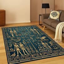 Senovės Egipto Mitologinis Faraono Ženklas Kilimas Kilimas Namams Miegamajam Svetainei Sofai Durų Kilimėlis Dekoras, Plotinis Kilimas Žaidimams Neslystantis Kilimėlis 40x60cm