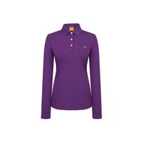Louis Castel Women'S Logo Point Solid Long Sleeve T-Shirt See Notation/090