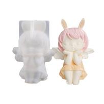 Angel Wing Girl Silicone Mold Epoxy Resin Molds Table Ornament Mould Soap Mold 1